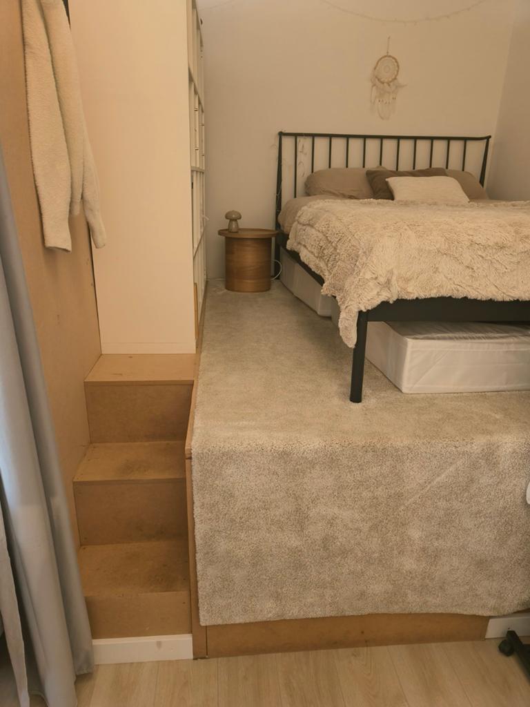 Vloerkleed beige, Ophalen, Crème, 200 cm of meer, Zo goed als nieuw