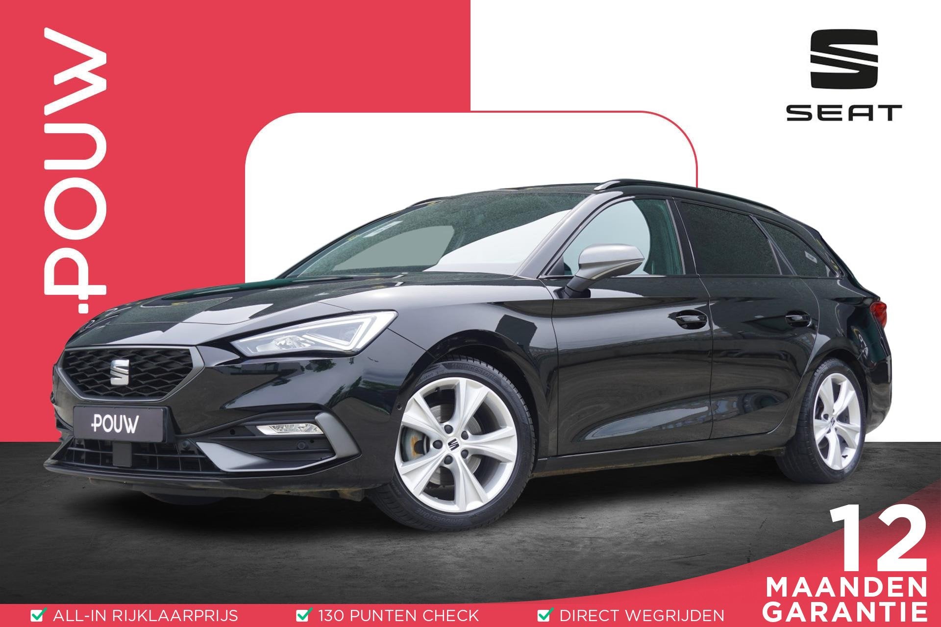 SEAT Leon Sportstourer 1.5 eTSI 150pk DSG FR Launch Edition, 12 maanden, Stof, 4 cilinders, Leon