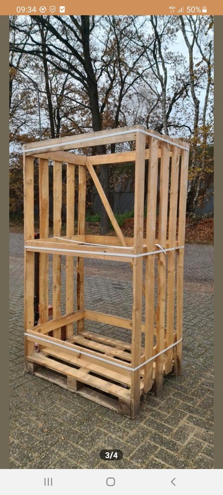houtopslag, Minder dan 3 m³, Ophalen
