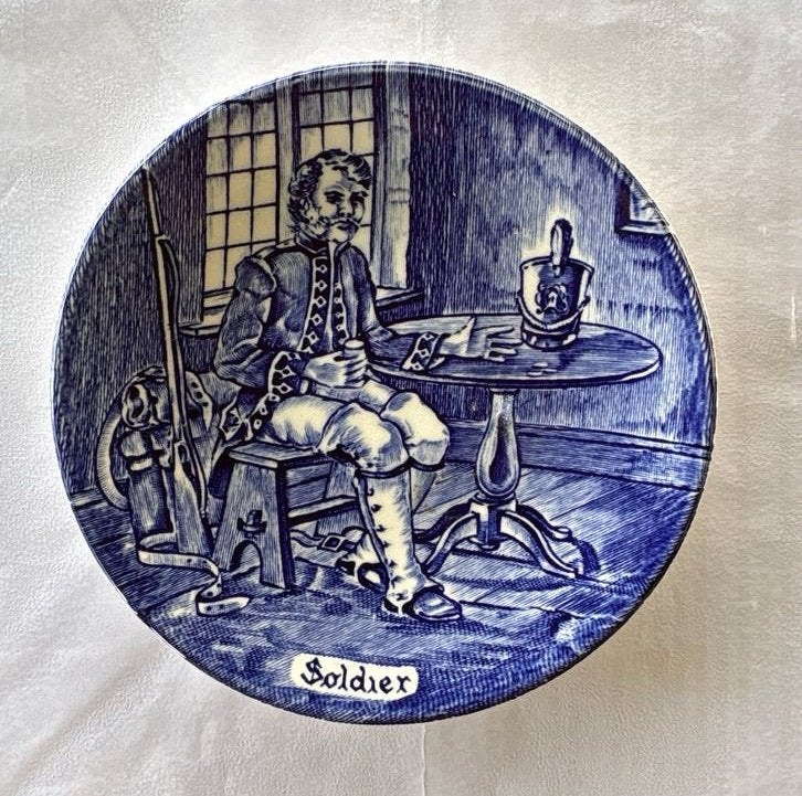 Wedgwood (Tunstall) Ltd. 'Soldier' sierbord, Antiek en Kunst, Ophalen of Verzenden