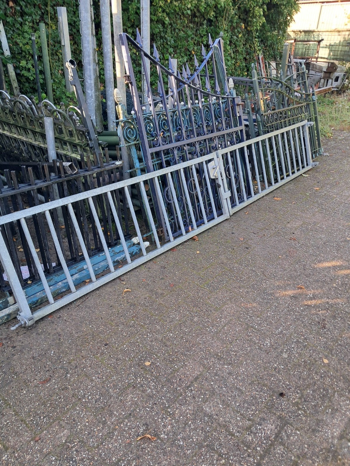 spijlenhekwerk  met poort, Ophalen, Zo goed als nieuw, IJzer, Met poort