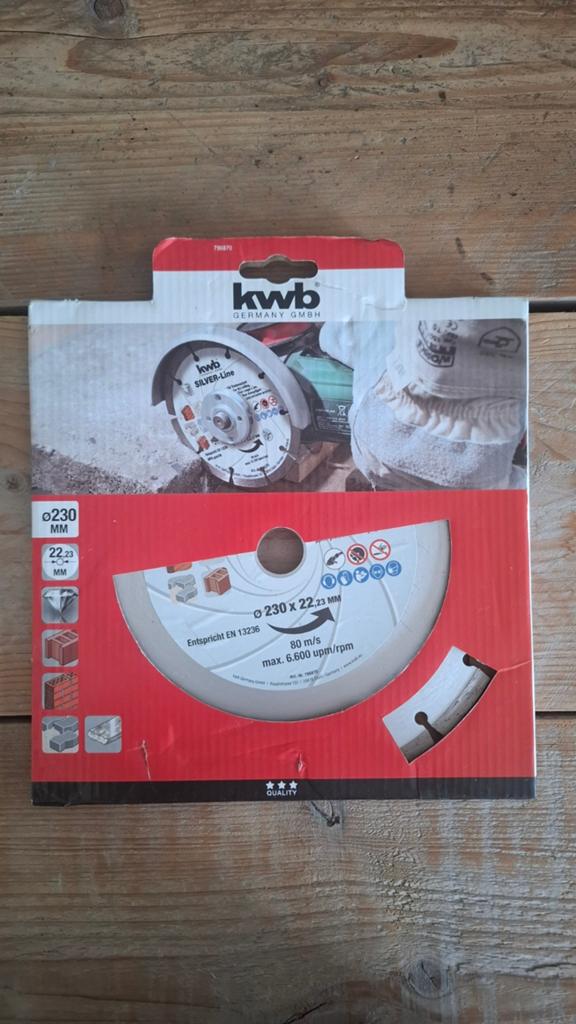 Kwb diamanten slijpschijf 230mm, Ophalen of Verzenden, Nieuw