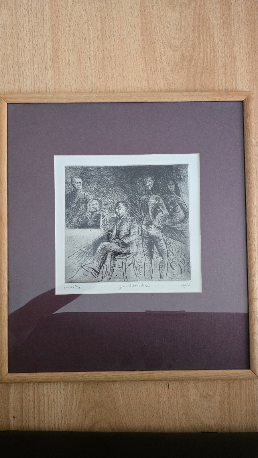 Ets van Gèr Boosten, gesigneerd en genummerd, 1988, Ophalen, Dagelijks leven, Origineel, 1950 - 1999
