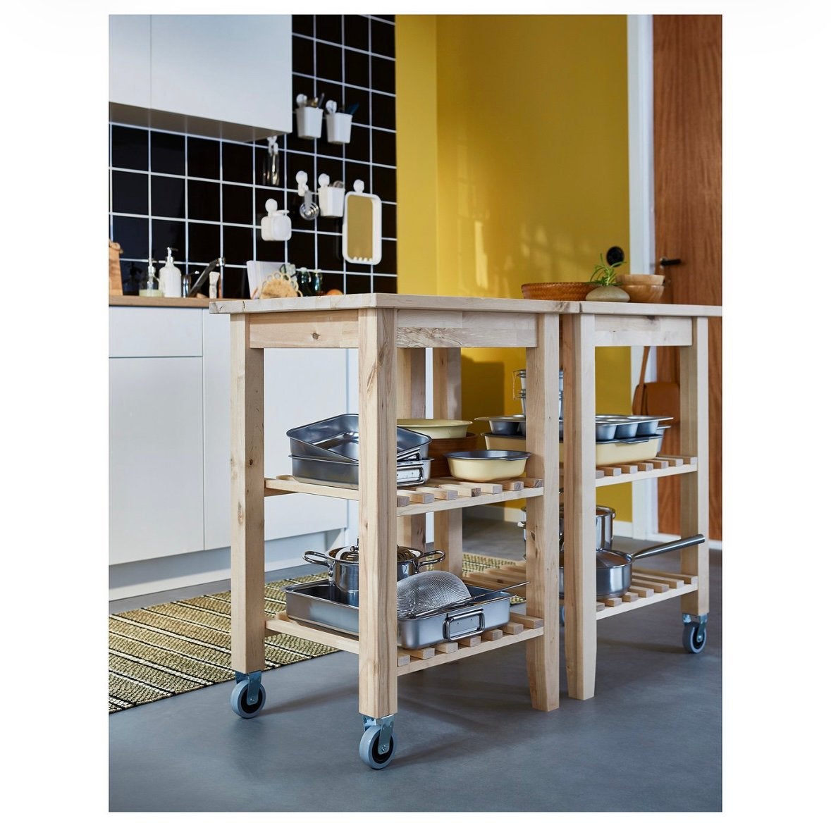 Ikea keuken Trolley, Ophalen, Overige kleuren, Overige typen, Zo goed als nieuw