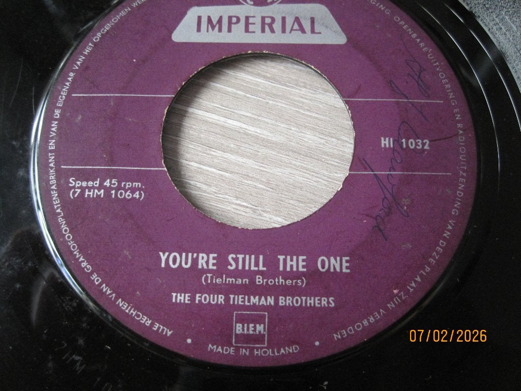 The Tielman Brothers  -  You're still the one   indorock, Cd's en Dvd's, Vinyl Singles, Originele persing, 7 inch, Ophalen of Verzenden