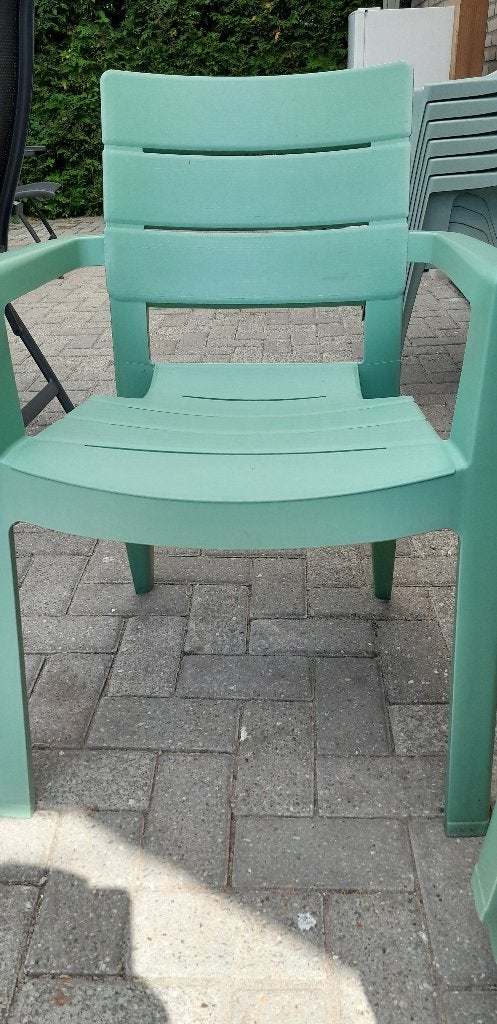 Tuinstoelen, Ophalen, Gebruikt, Kunststof, Stapelbaar