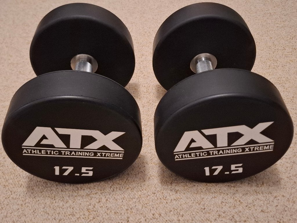 17,5kg ATX Urethaan Dumbbells, Sport en Fitness, Fitnessmaterialen, Ophalen, Nieuw, Dumbbell