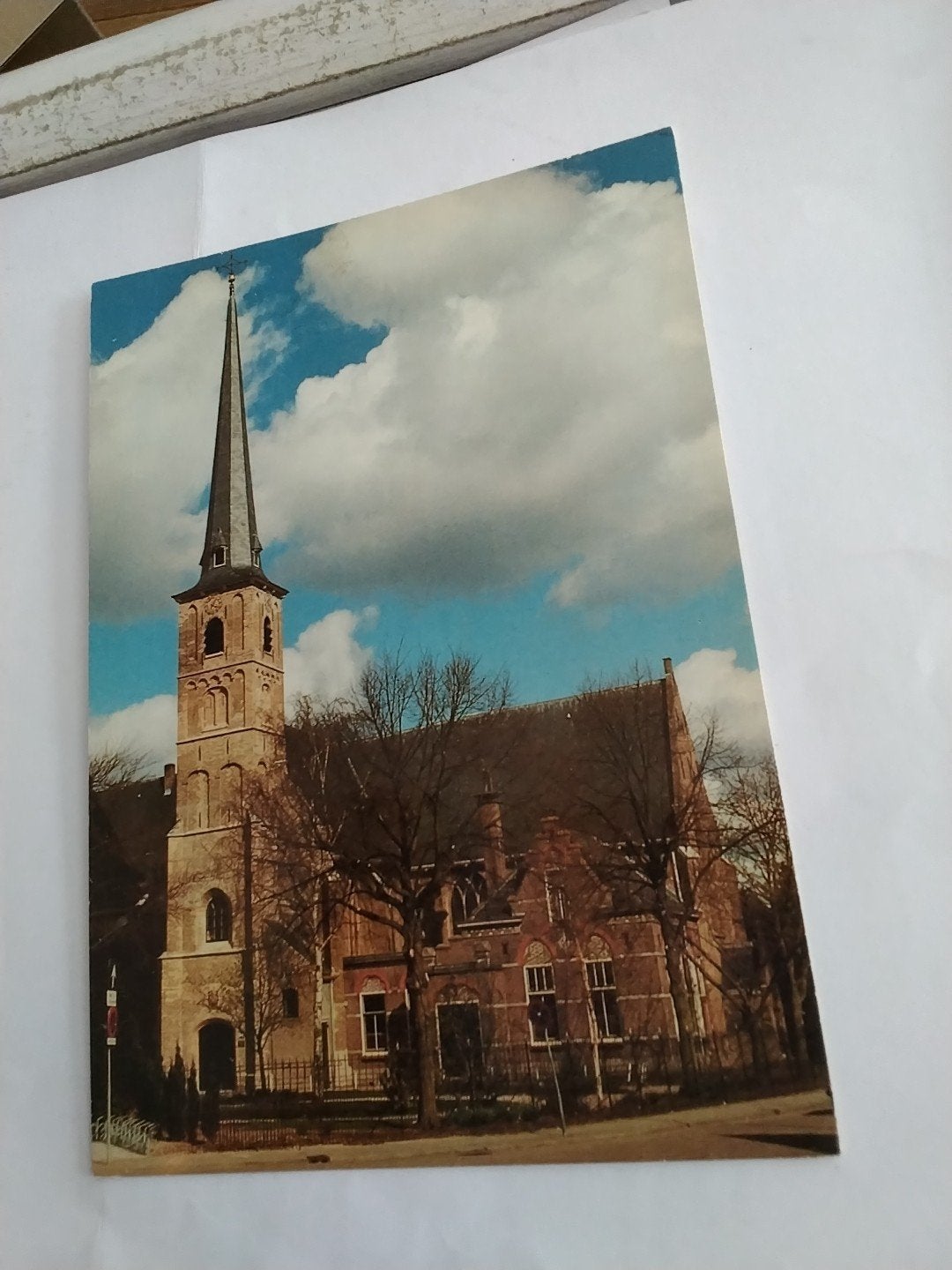 Oud Beijerland Ned. Herv. Kerk - Oude Ansichtkaart, Ophalen of Verzenden, 1960 tot 1980, Ongelopen, Zuid-Holland
