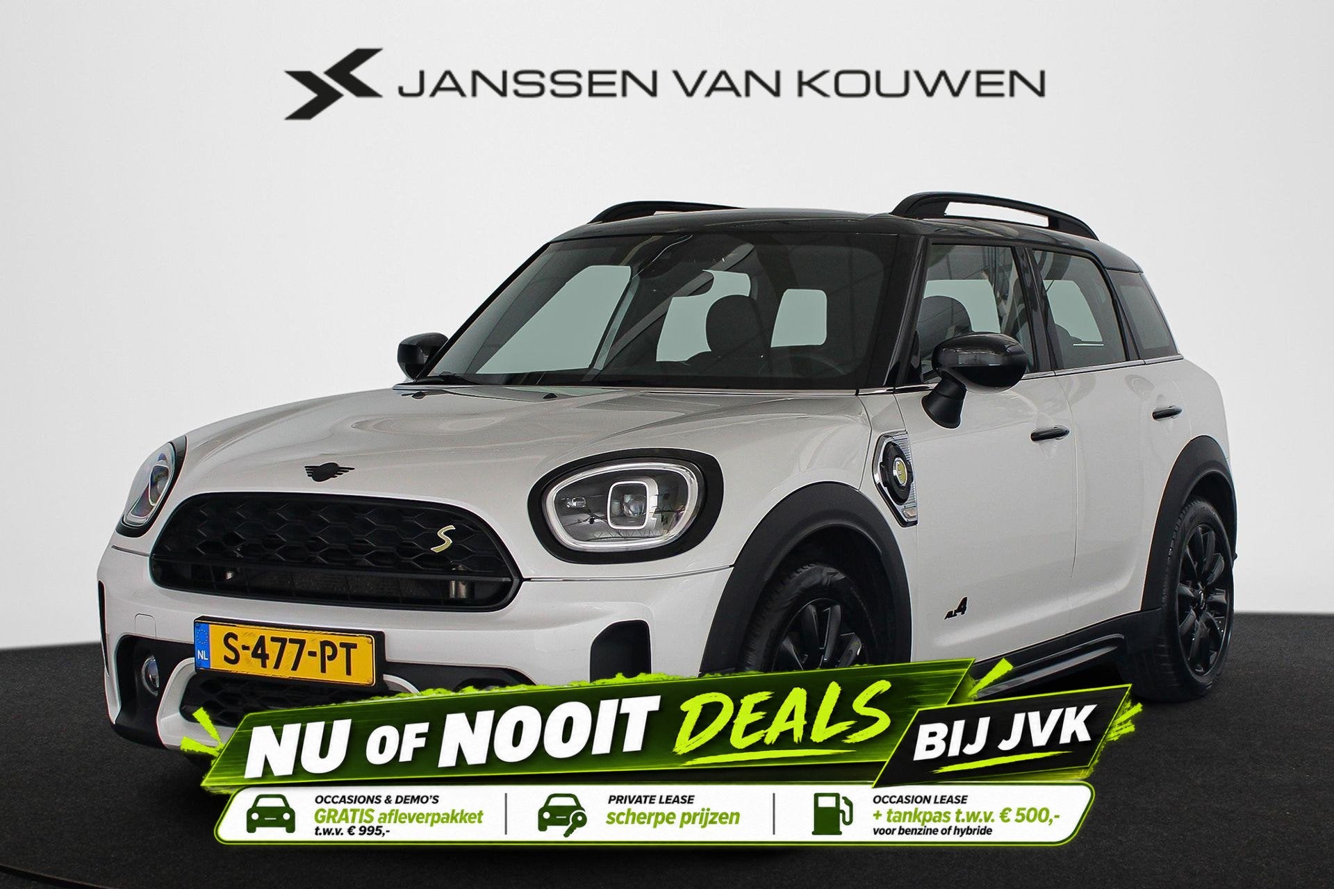 MINI Countryman 1.5 Cooper S E ALL4 Classic Stoelverwarming, Auto's, Gebruikt, Countryman, Wit, Bedrijf