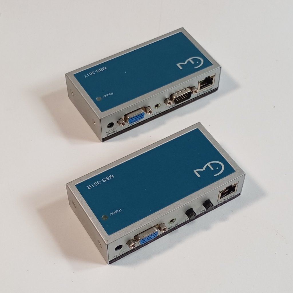 Cat5 VGA + Audio Extender (MBS-302 t & MBS-301r), Verzenden, Gebruikt
