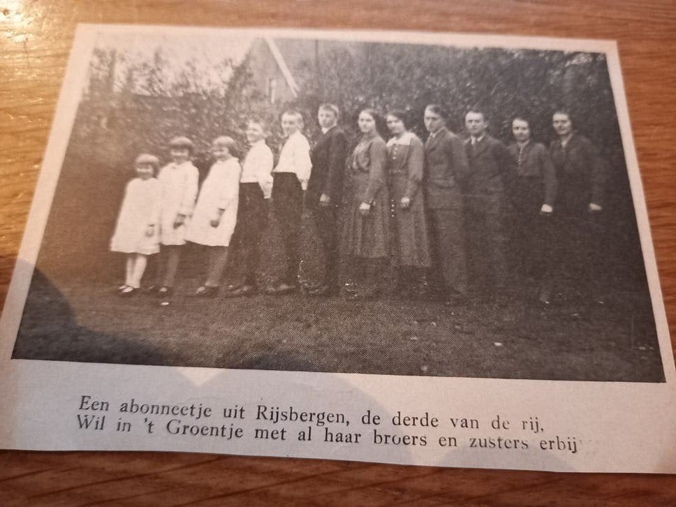 Rijsbergen, Verzamelen, Ophalen of Verzenden, 1920 tot 1940, Knipsel(s)