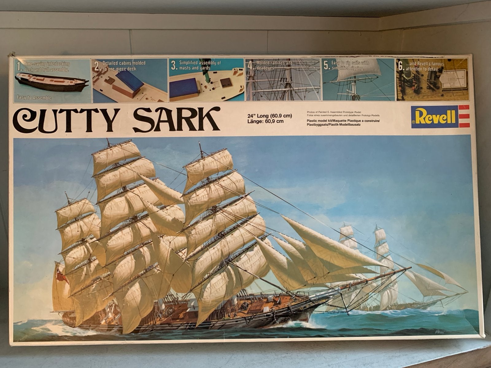 Revell Cutty Sark Modelbouwschip - 60.9 cm nieuw in doos ‘87, Ophalen of Verzenden, Nieuw, 1:50 tot 1:200, Revell