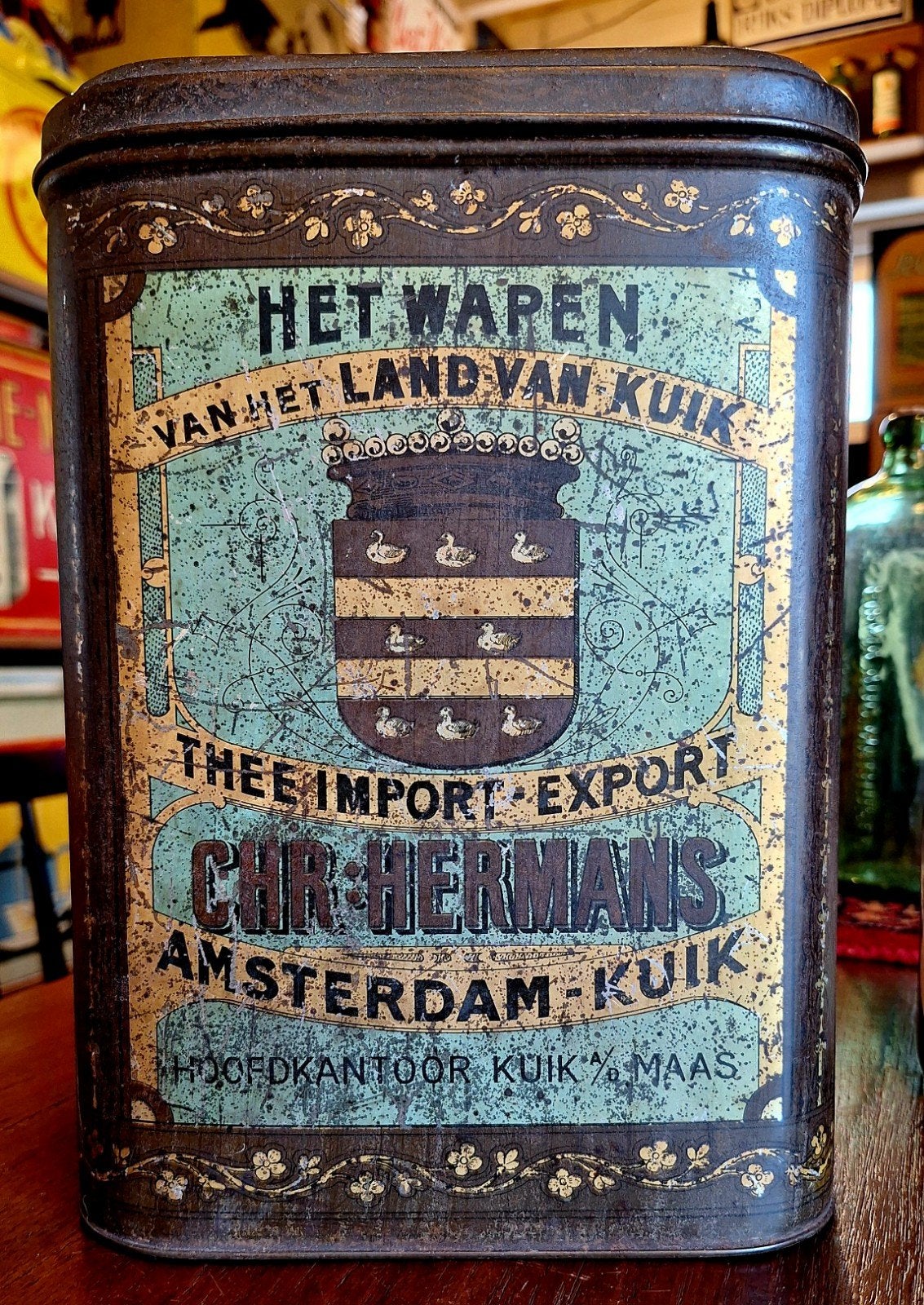 Het wapen van het "Land van kuik"., Ophalen of Verzenden, Gebruikt, Thee
