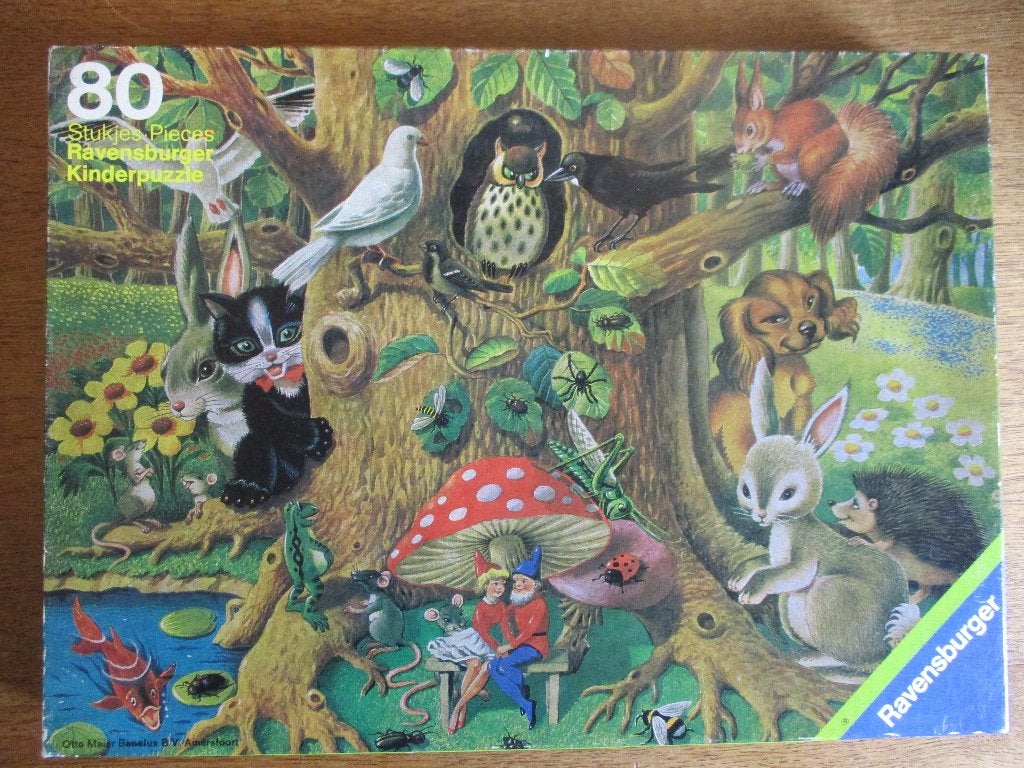 Ravensburger  4 legpuzzels van 80 en 100 stukjes, Ophalen of Verzenden, Meer dan 50 stukjes, Gebruikt, 4 tot 6 jaar