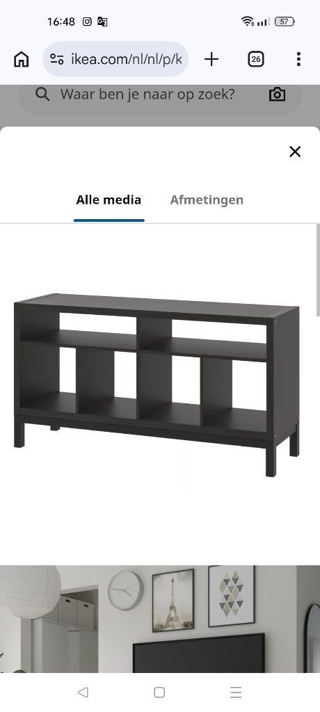 Kallax tv meubel, Ophalen, 150 tot 200 cm, Nieuw, Kallax