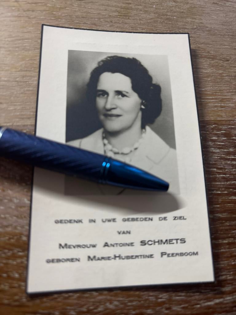 Peerboom Maria 1964 Gulpen x Schmets - E01234 - foto, Verzamelen, Bidprentjes en Rouwkaarten, Bidprentje, Ophalen of Verzenden