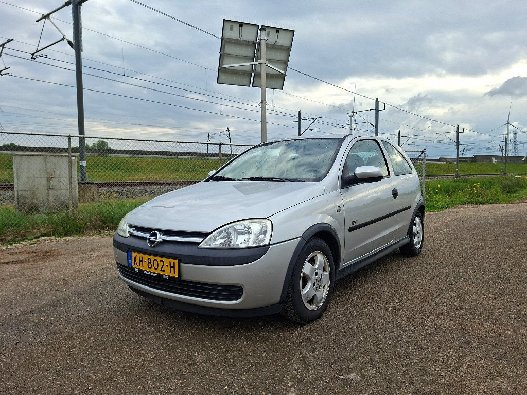 Opel Corsa 1.0-12V 3D 2003 Grijs NIEUWE APK, Auto's, Voorwielaandrijving, 58 pk, 973 cc, Bedrijf