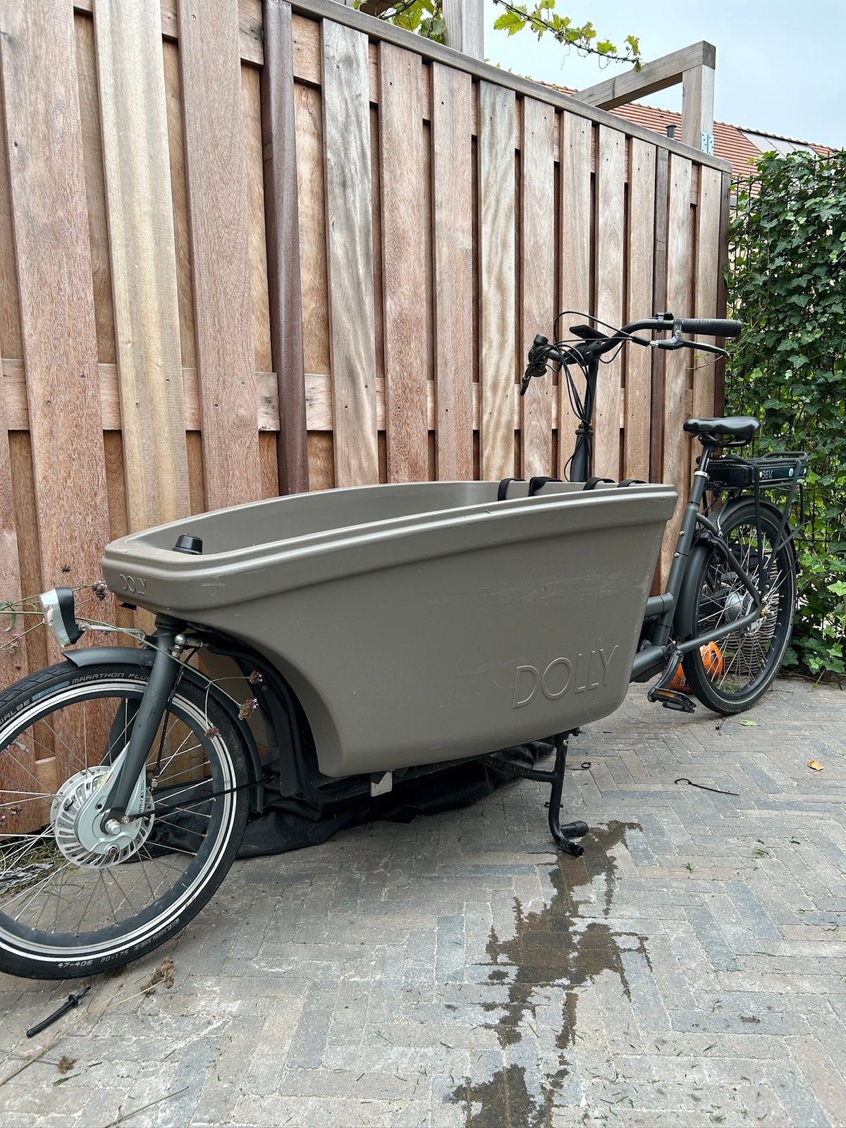 Dolly bakfiets e-drive elektrisch, 3 kinderen, Zo goed als nieuw, Elektrisch, Trommelrem