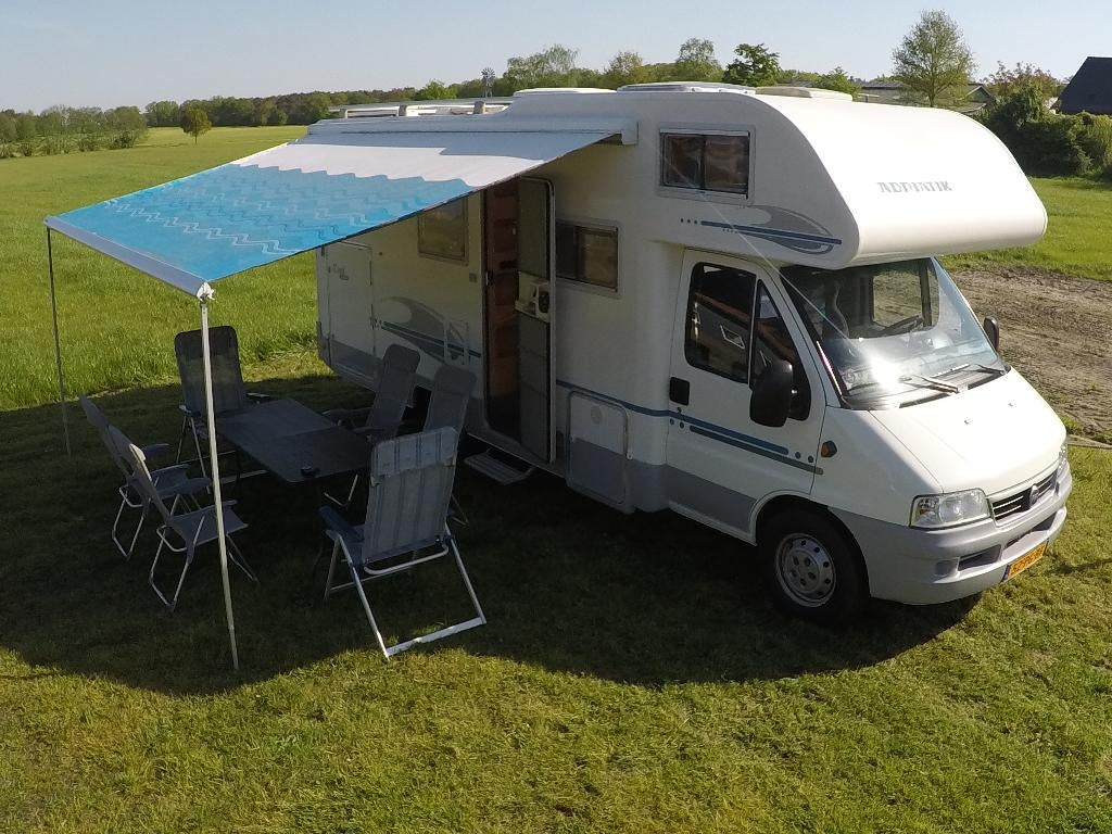 Adria Coral 660 SP Zéér complete 6 Persoons Alkoof Camper, Ringverwarming, Luifel, Fiat, Gaslek-detector