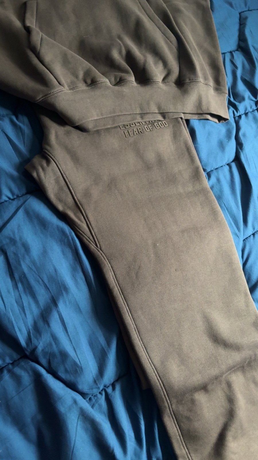 Essentials Fear of God Hoodie & Jogger Set - Bruin, Ophalen of Verzenden, Zo goed als nieuw