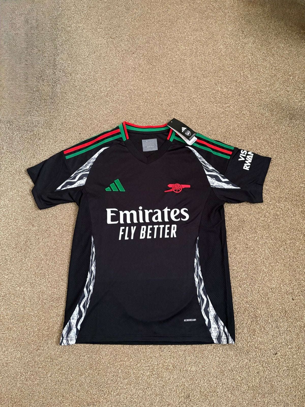 Arsenal uitshirt 24/25 - voetbalshirt, Kleding | Heren, Sportkleding, Zwart, Nieuw, Voetbal, Verzenden