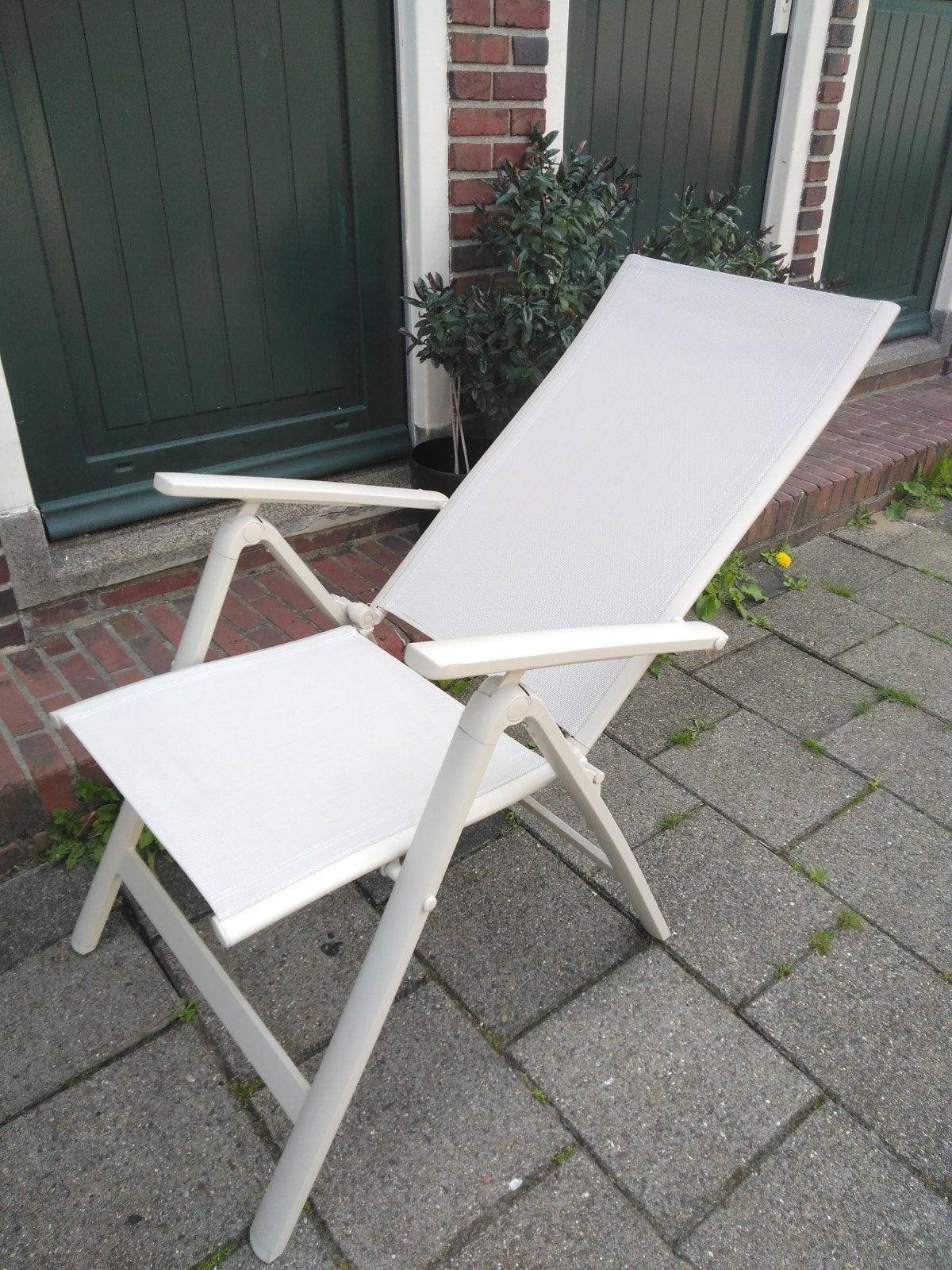 Jutlandia verstelbare tuinstoelen, Tuin en Terras, Ophalen of Verzenden, Zo goed als nieuw, Aluminium, Verstelbaar