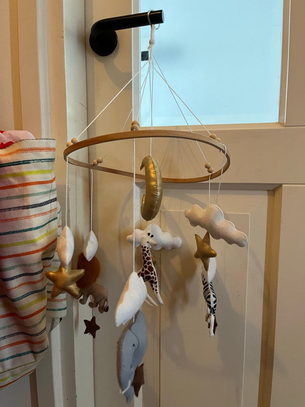 Wavy Dreams Baby Mobiel met Safari Dieren, Ophalen of Verzenden, Gebruikt, Mobiel