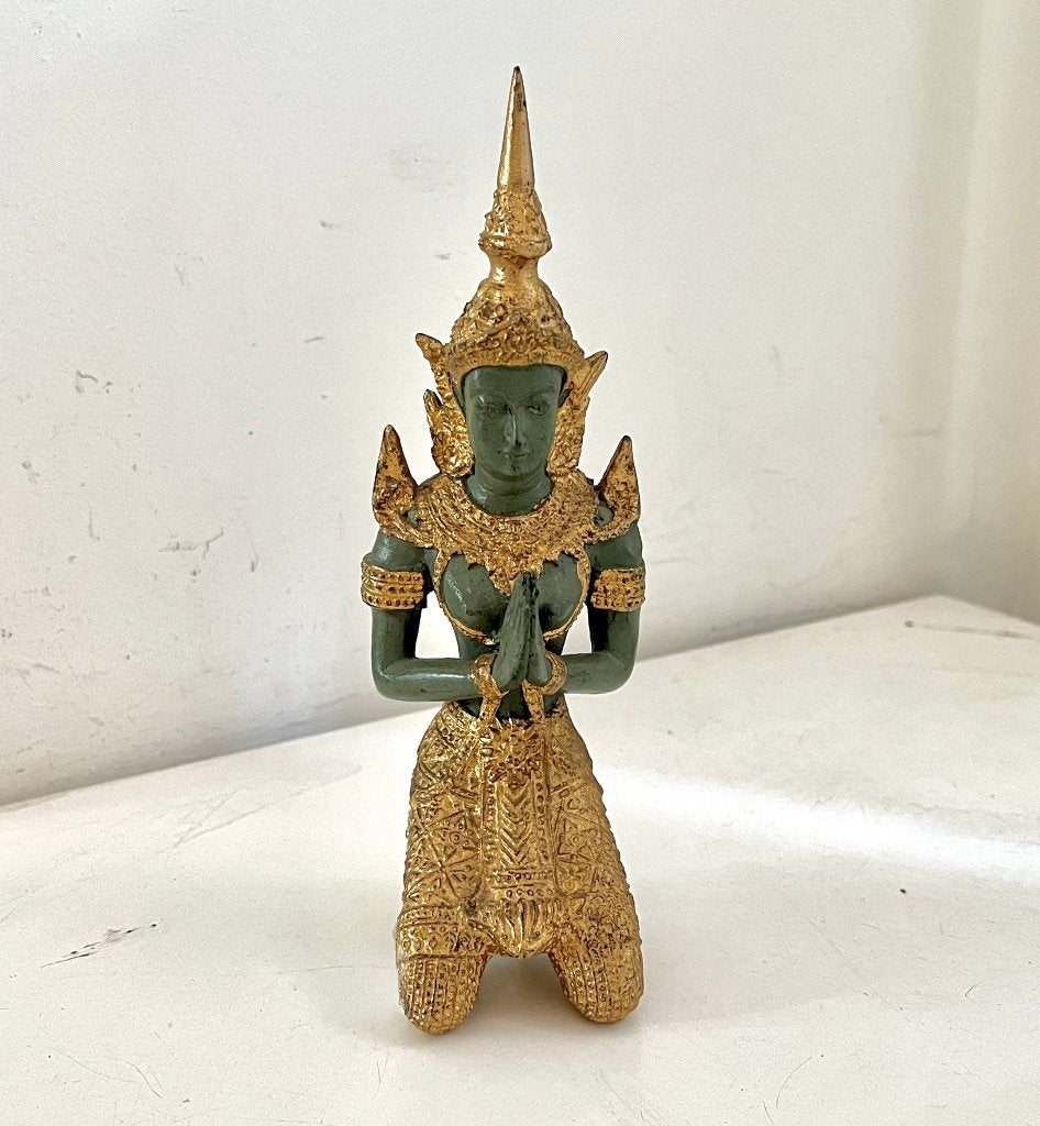 Bronzen beeldje Thaise tempelwachter, Ophalen of Verzenden