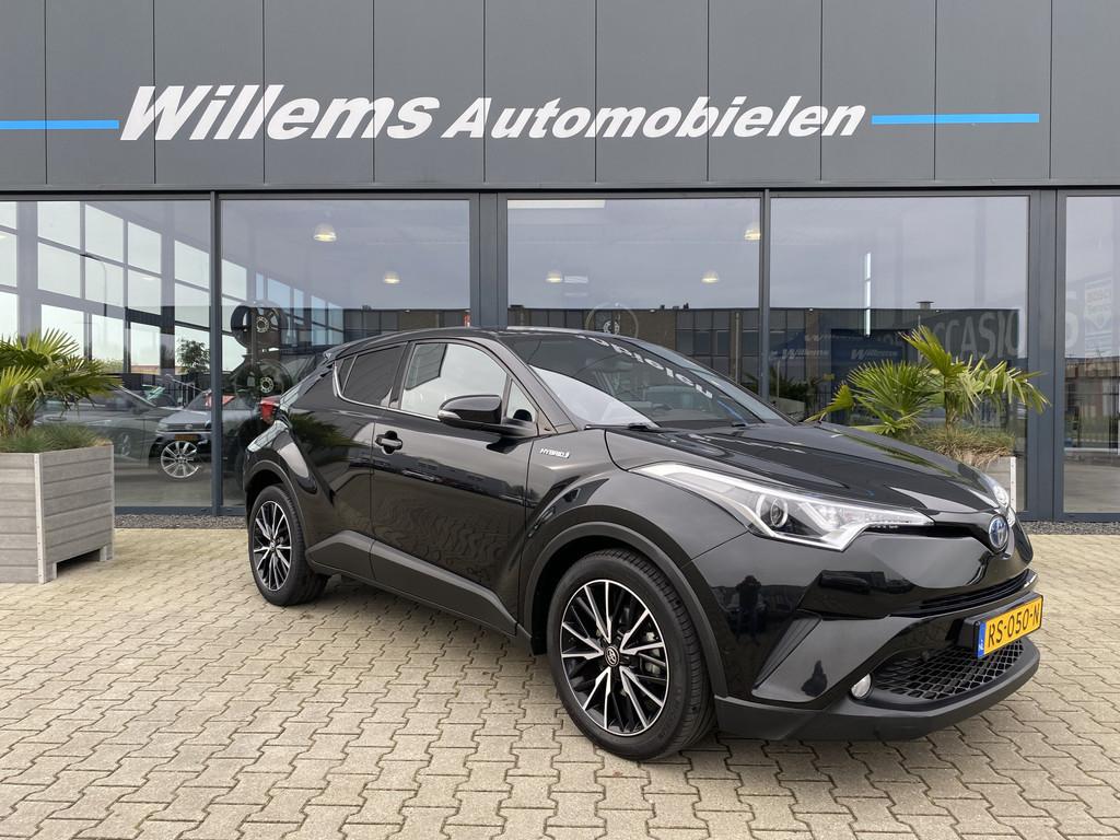 Toyota C-HR 1.8 Hybrid Executive Navigatie, Stoelverwarming, Auto's, 4 cilinders, Met garantie (alle), Zwart, Hybride Elektrisch/Benzine