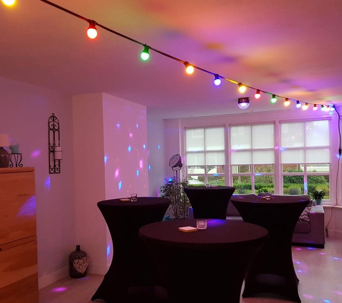 Prikkabel verlichting 7 kleurig 10 m koppelbaar tot 20m, Ophalen, Zo goed als nieuw, Overige