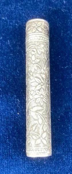 Zilveren naaldenkoker, antiek, (800), Ophalen of Verzenden, Zilver