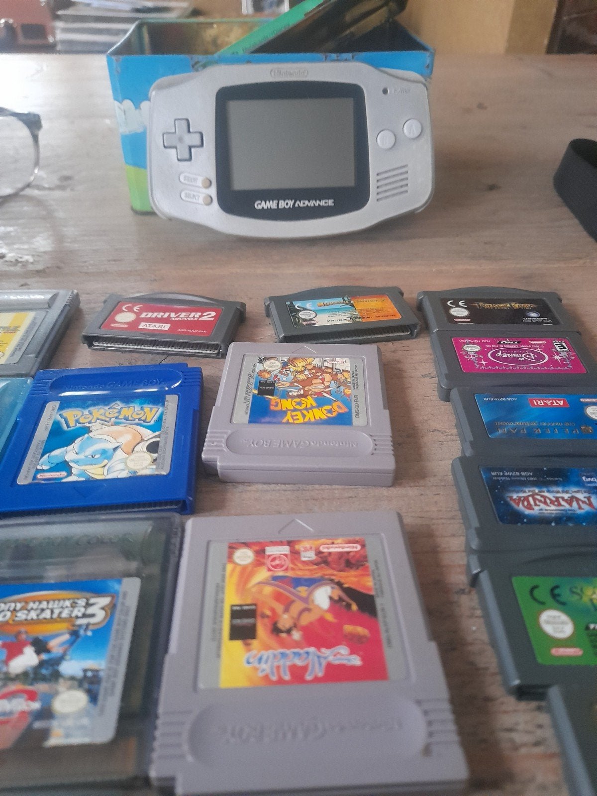 Game Boy Advance met 20+ spellen - Pokémon, Driver 2, Mario, Spelcomputers en Games, Games | Nintendo Game Boy, 1 speler, Ophalen of Verzenden