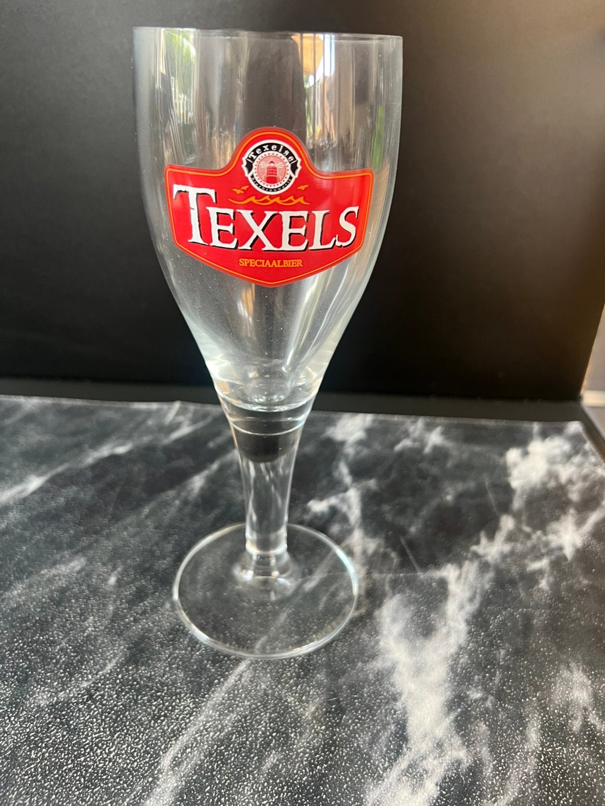 Texels bierglas op voet, Ophalen of Verzenden, Zo goed als nieuw, Bierglas