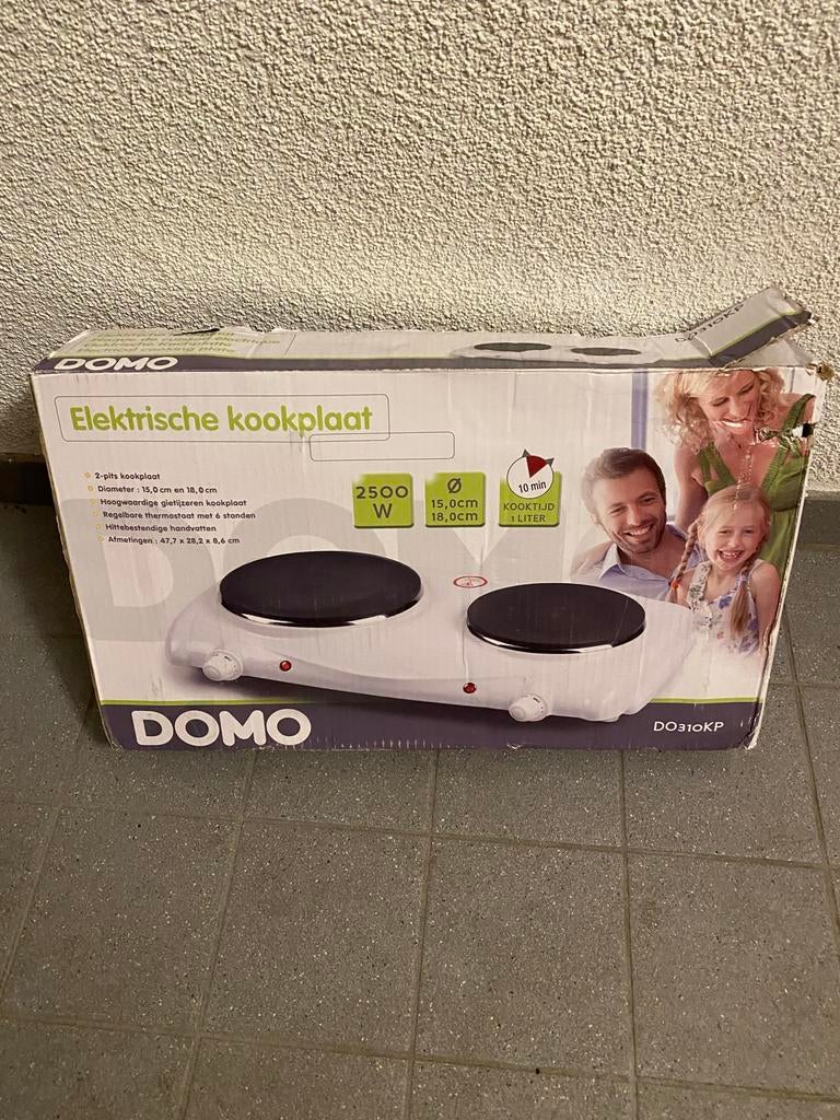 Domo DO310KP elektrische kookplaat, 3 kookzones of minder, Ophalen of Verzenden, Zo goed als nieuw, Vrijstaand