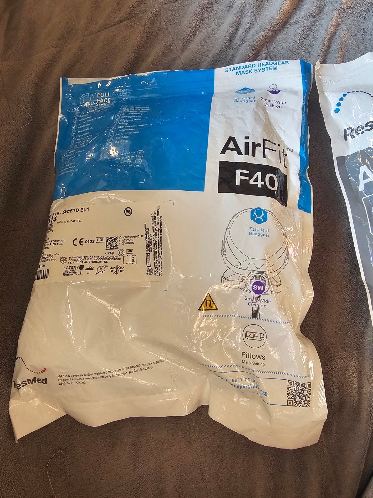 resmed air fit F40 full face mask voor cpap, Ophalen of Verzenden, Nieuw