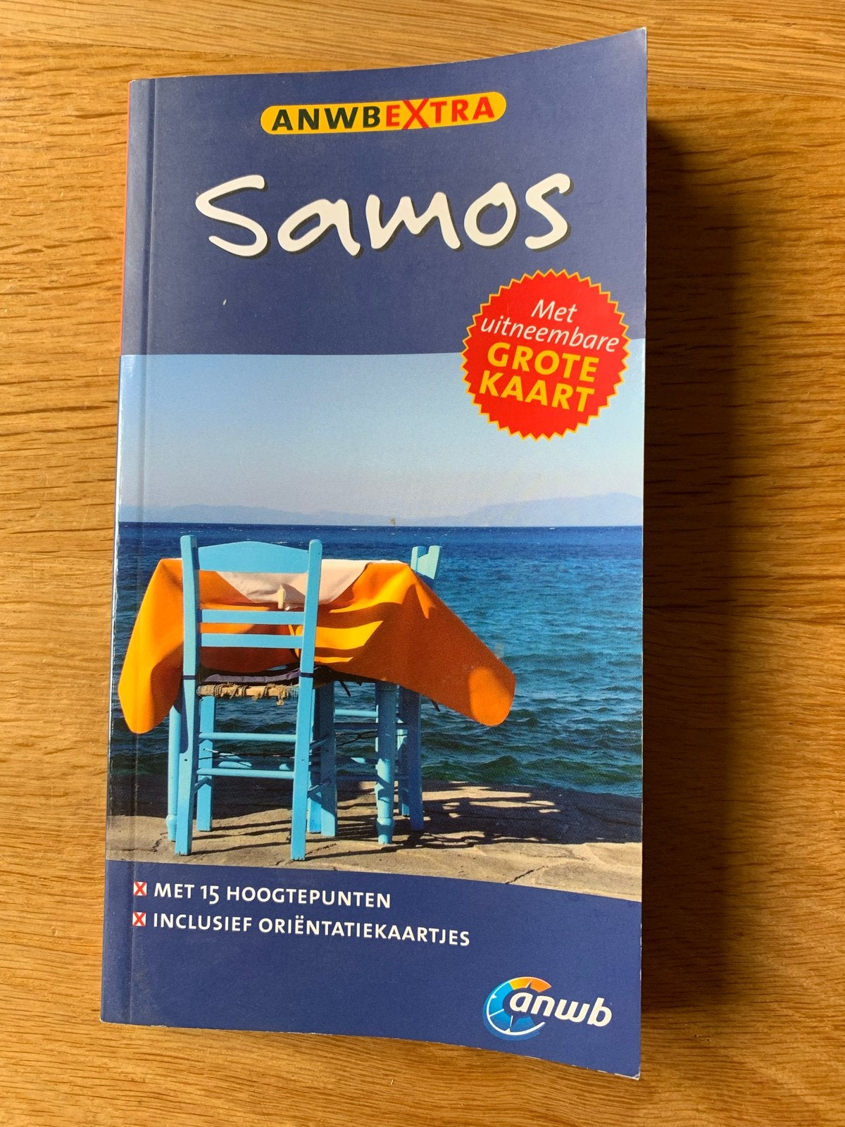 ANWB Extra Samos Reisgids met uitneembare kaart, Europa, Ophalen of Verzenden, Zo goed als nieuw, Reisgids of -boek