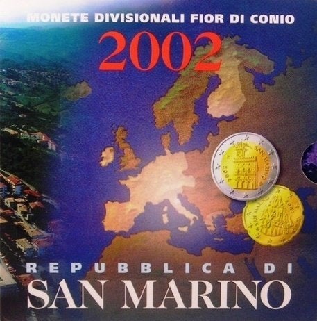 San Marino BU Set 2002, Ophalen of Verzenden, San Marino, Overige waardes, Setje