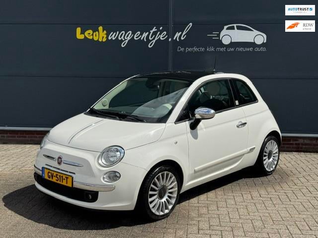 Fiat 500 0.9 Turbo Rivièra Maison *leder *climate *NL auto, Auto's, Fiat, Bedrijf, Te koop, ABS, Airbags, Airconditioning, Automatische klimaatregeling