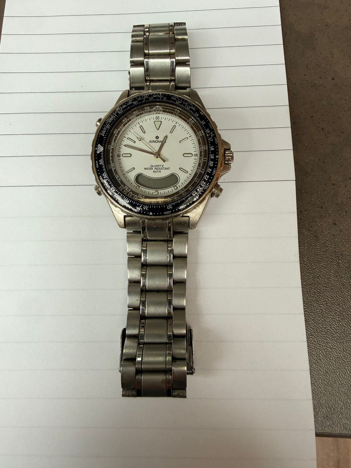 Junghans Quartz Horloge - Roestvrij Staal, Ophalen of Verzenden, Gebruikt