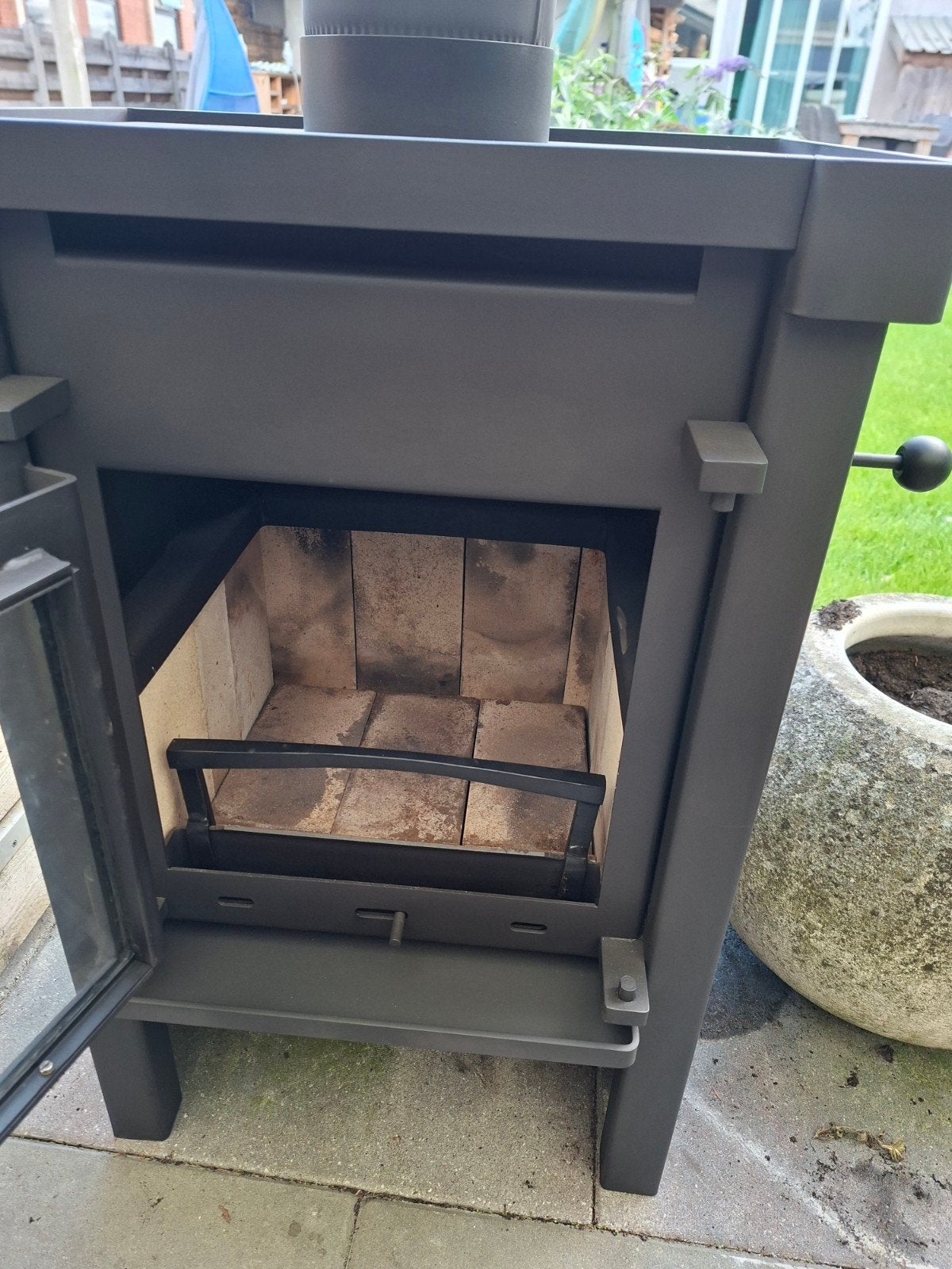 houtkachel Jacobs 6 kw, Huis en Inrichting, Kachels, Ophalen, Gebruikt, Hout, Houtkachel