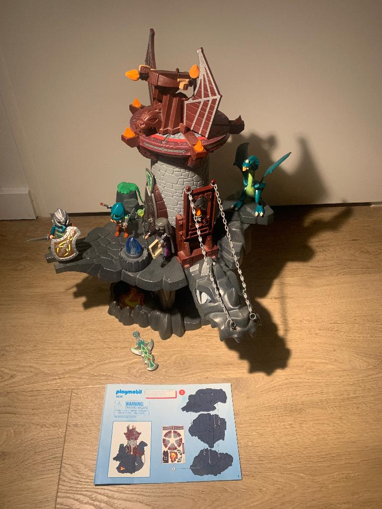 Playmobil Groene drakentoren – 4836, Kinderen en Baby's, Speelgoed | Playmobil, Gebruikt, Ophalen of Verzenden