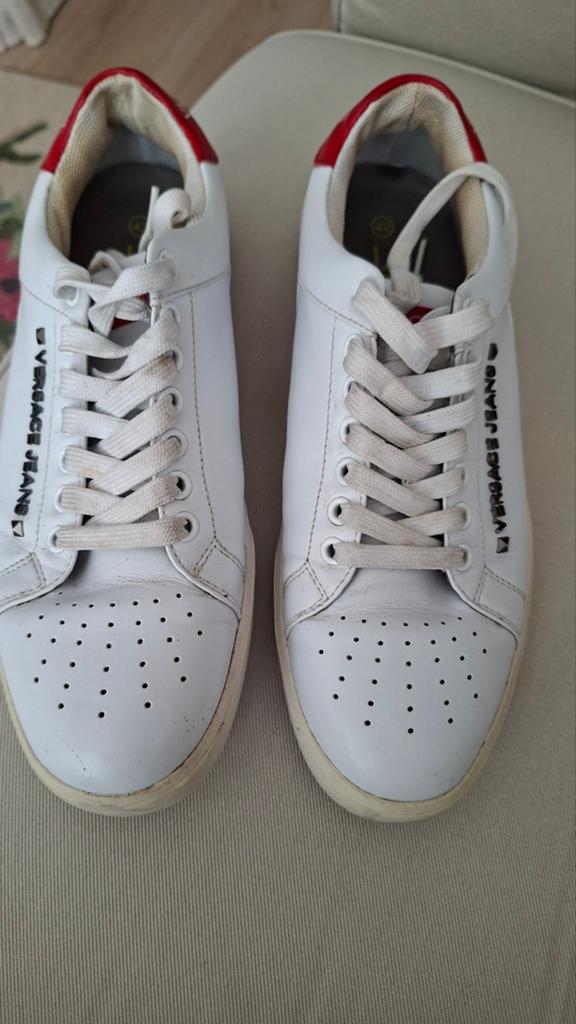 Versace Jeans witte sneakers maat 42, Ophalen of Verzenden, Gedragen, Wit
