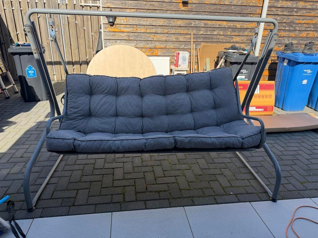 Schommelbank met comfortabele zitting, Ophalen, Gebruikt, Metaal, Schommelbank