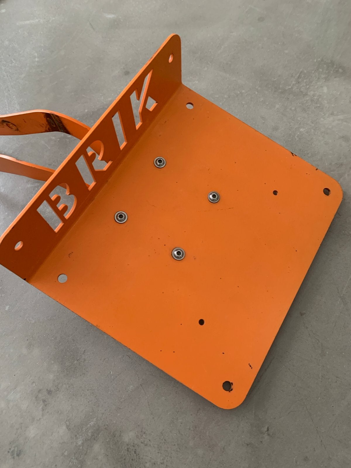 Oranje BRIK voordrager - beschadigd, Ophalen of Verzenden, Gebruikt