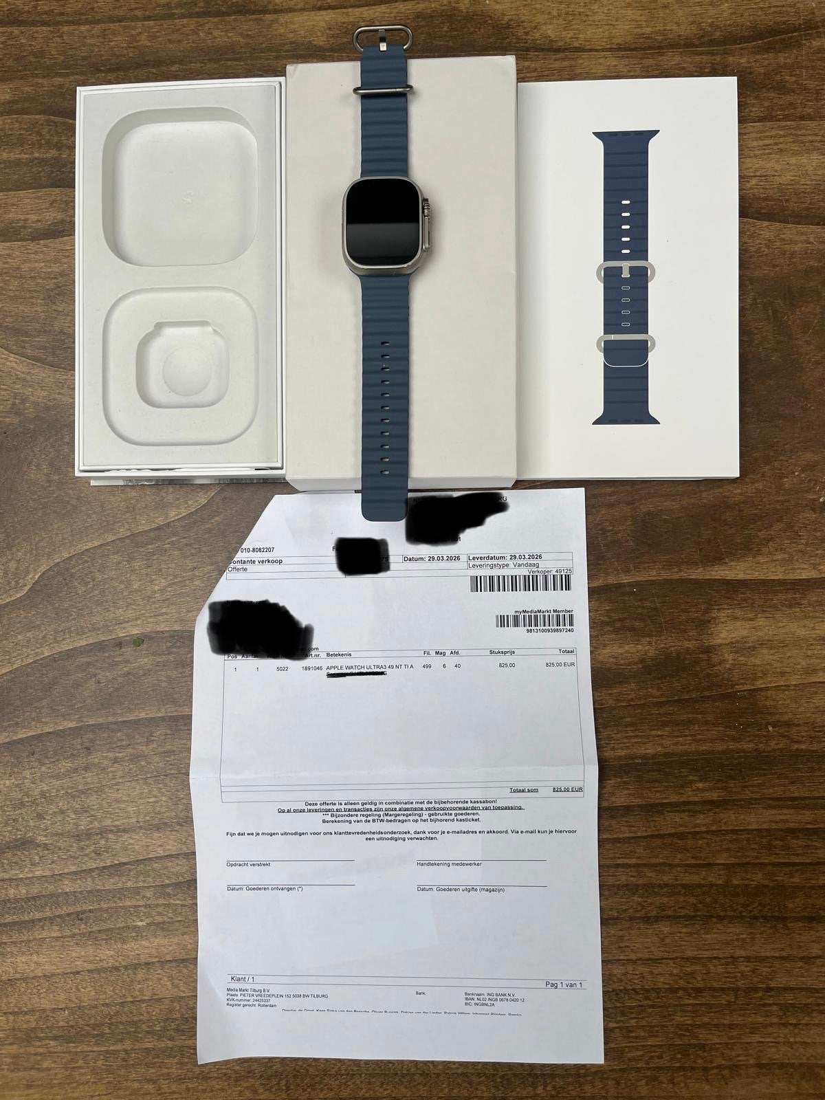 Apple watch Ultra3 49NT TI A ongebruikt te koop, Sieraden, Tassen en Uiterlijk, Smartwatches, Ophalen, IOS, Nieuw, Waterdicht