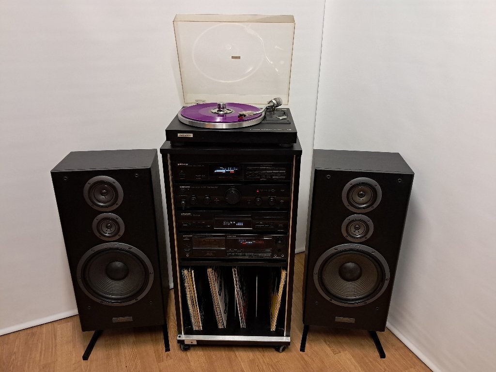 Pioneer Vintage stereo-set met grote speakers, Audio, Tv en Foto, Stereo-sets, Cassettedeck, Losse componenten, Zo goed als nieuw