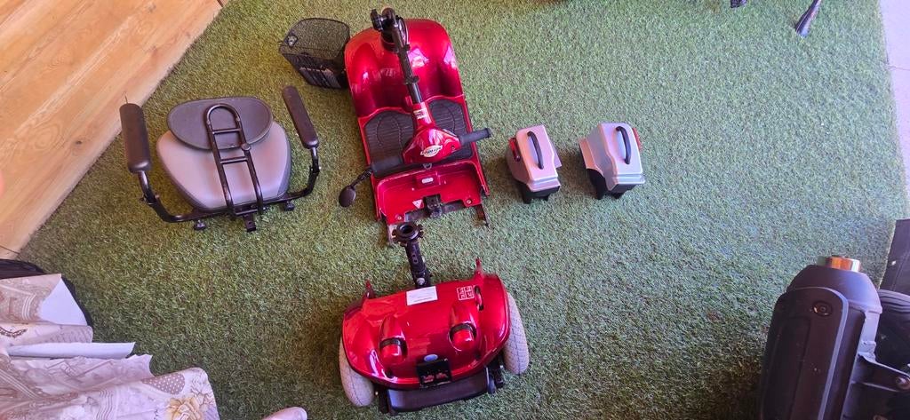 Opvouwbare scootmobiel met nieuwe accu.s, Diversen, Ophalen, Gebruikt, Pride, 10 km/u of minder