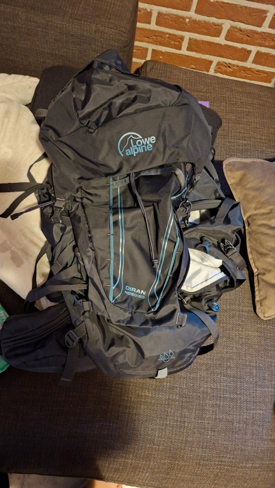 Lowe Alpine Diran 55:65 Trekking Rugzak - Zo goed als nieuw, 40 cm of meer, Zo goed als nieuw, Trekking, 60 cm of meer