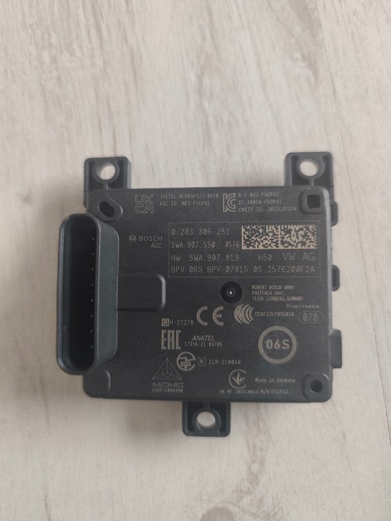 Originele VAG ACC Radar Sensor Voorzijde (Radarmodule)–Nieuw, Ophalen, Nieuw, Audi