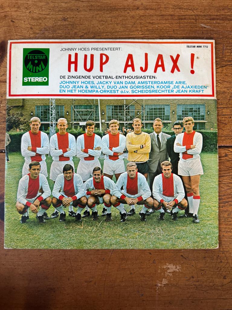 LP Johnny Hoes presenteert: Hup Ajax! (Telstar Mini), Gebruikt, Originele persing, 7 inch, Ophalen of Verzenden
